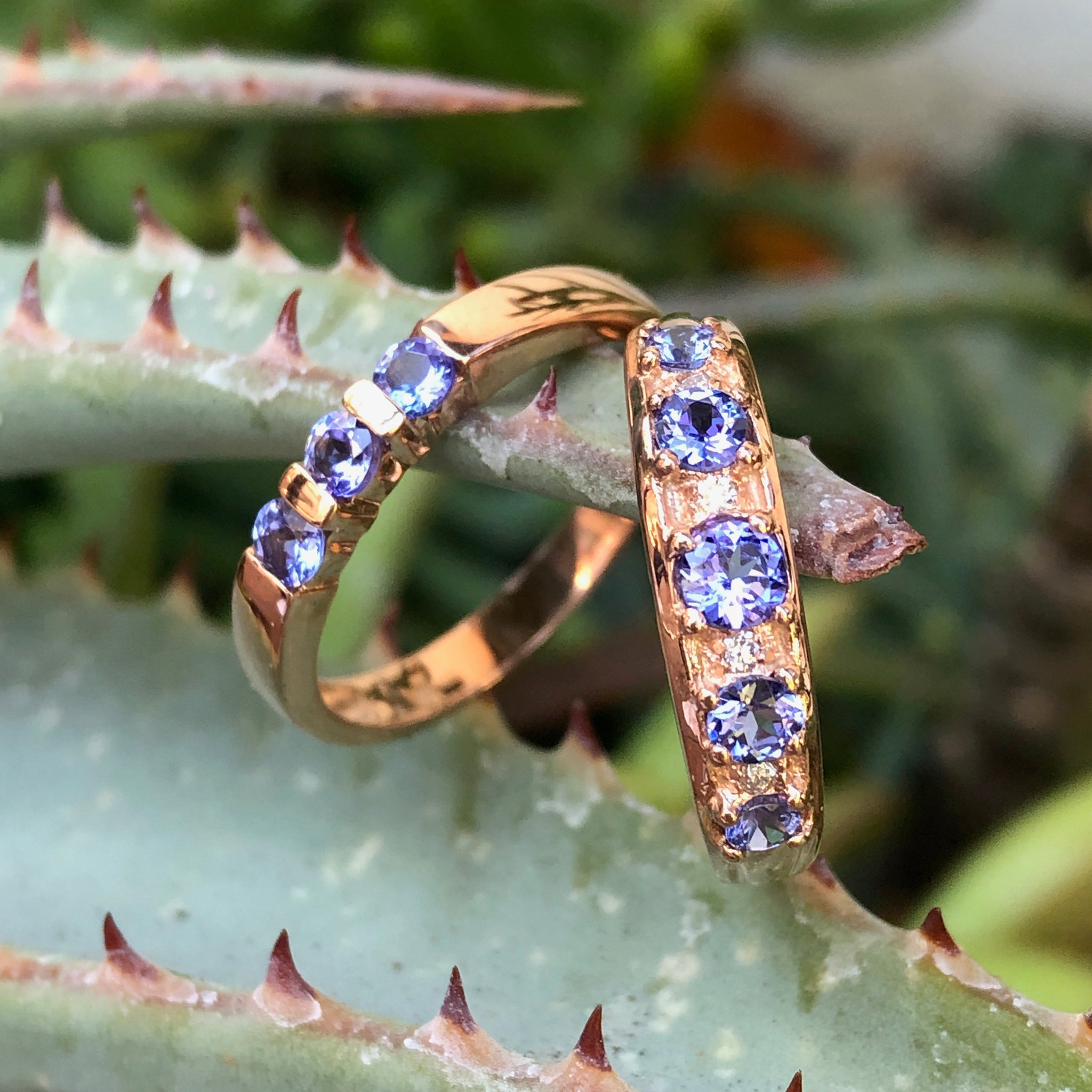 Rose Gold Tanzanite Rings