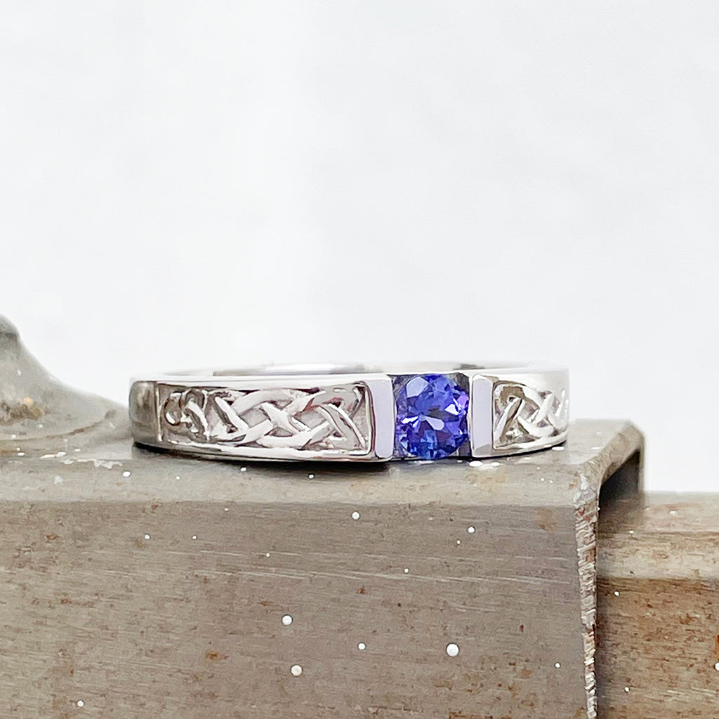 Celtic Tanzanite ring