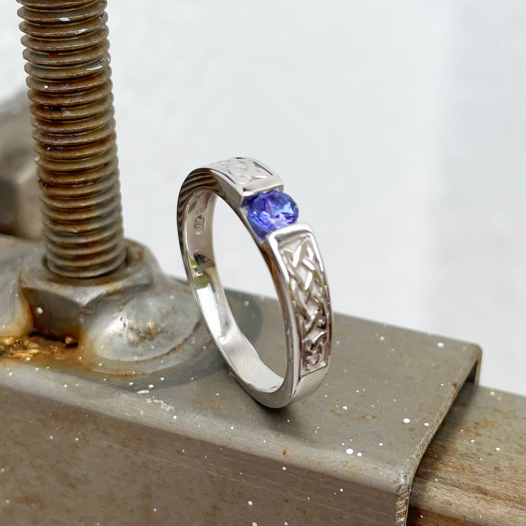 Celtic Tanzanite ring