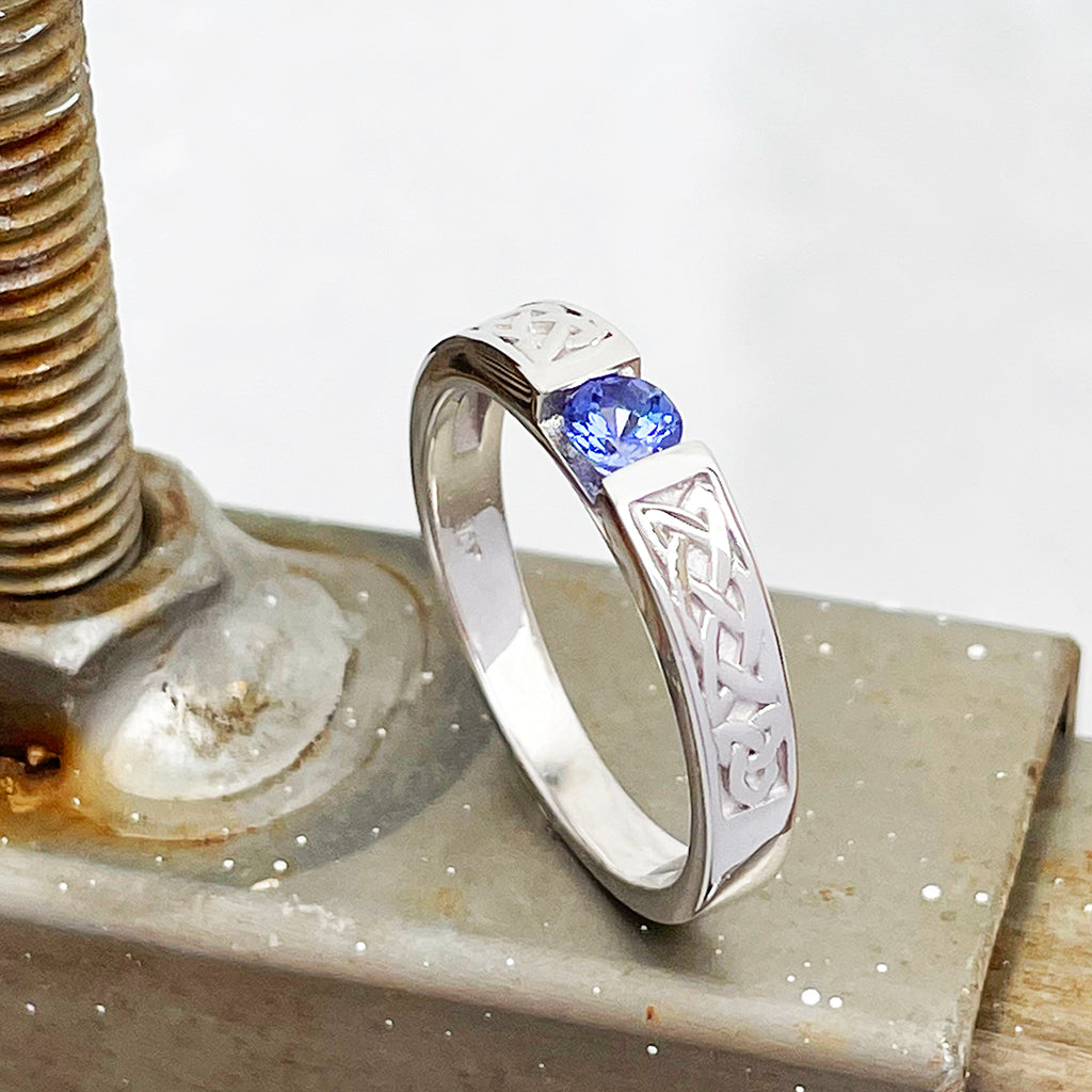 Celtic Tanzanite ring