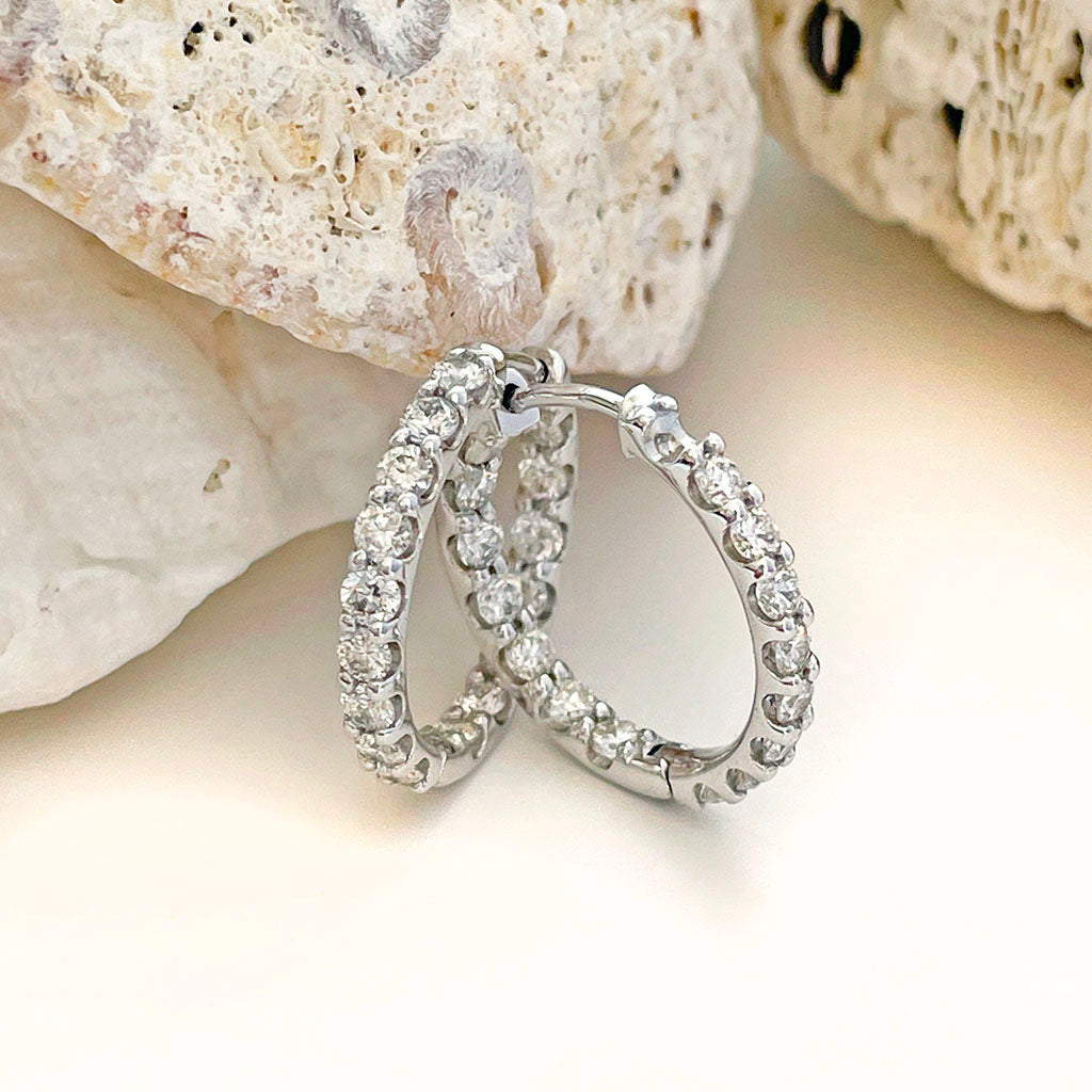 Full Diamond Hoops