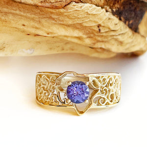 Filigree Africa Tanzanite ring