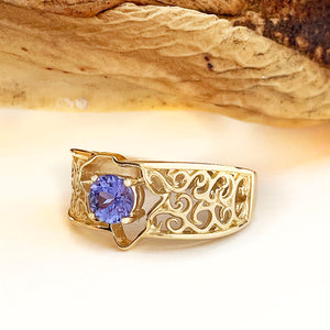 Filigree Africa Tanzanite ring