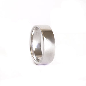 Silver Classic Wide Band Ring