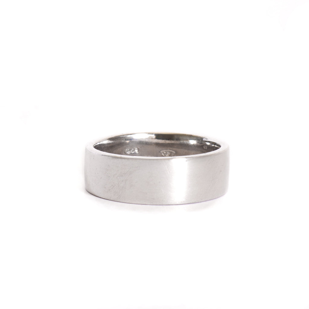 Silver Classic Wide Band Ring