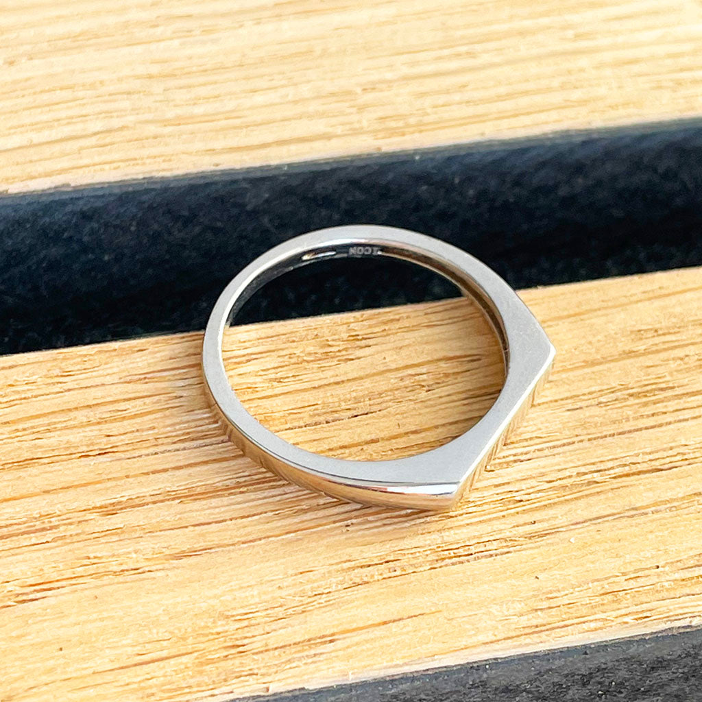 Silver signet ring