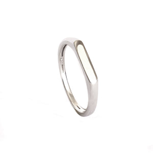 Silver Slimline Signet Ring