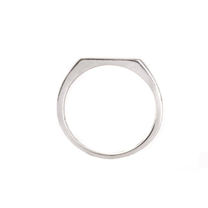 Silver Slimline Signet Ring