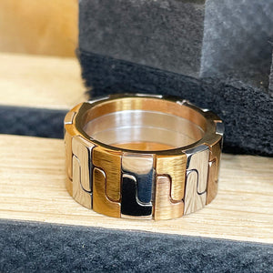 Stainless steel mens ring