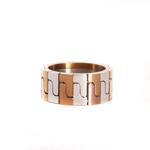 Stainless Steel Multicolour Chain Link Ring