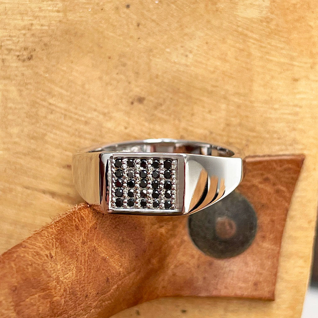 Black Diamond Mens Ring