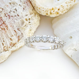 White Gold 17 Diamond 3/4 Eternity Ring