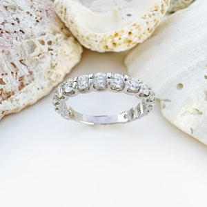 White Gold 17 Diamond 3/4 Eternity Ring