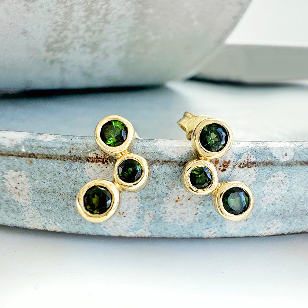 Green Tourmaline Earrings