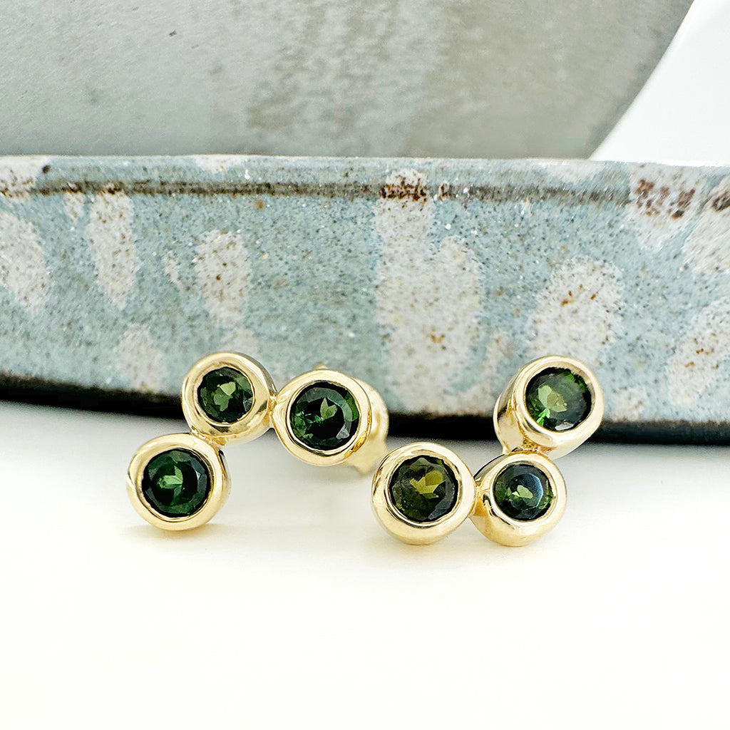 Green Tourmaline Earrings