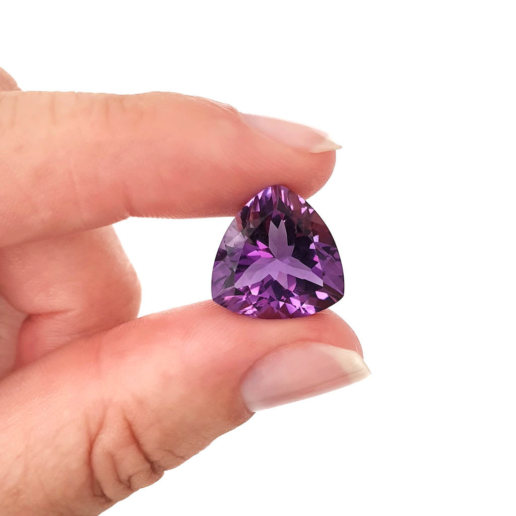 Amethyst - Purple Trilliant Cut - 7.85ct