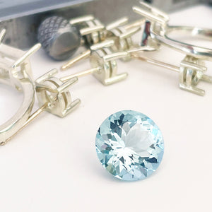 Aquamarine - Round Cut - 3.07ct