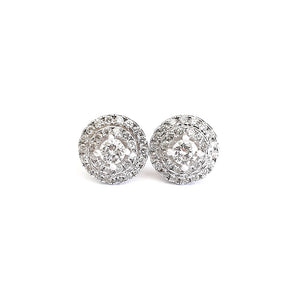 Diamond Cluster Earrings