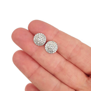 Diamond Cluster Earrings