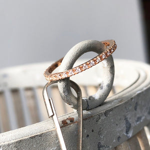 Delicate Full Eternity Rose Gold Stacking Ring