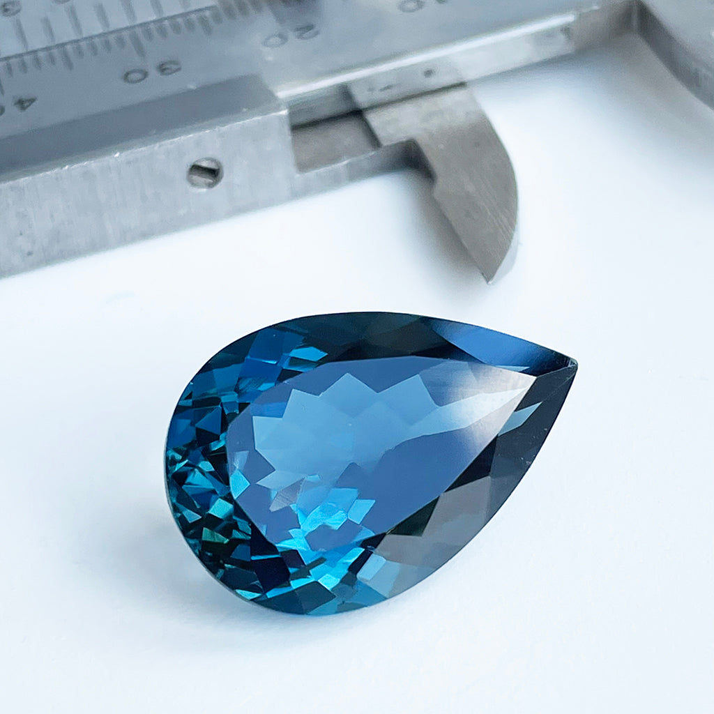 London Blue Topaz - Pear Cut - 26.35ct