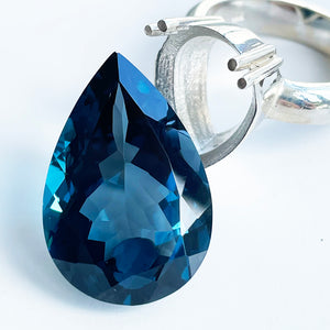 London Blue Topaz - Pear Cut - 26.35ct