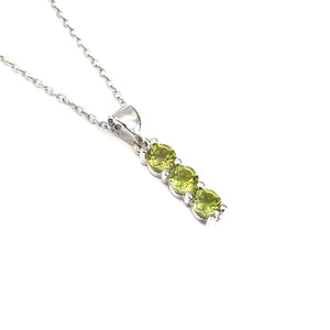 Silver Trilogy Peridot Pendant